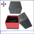 Soft Touch Paper Single Watch Display Package Box with Black Velvet Coated